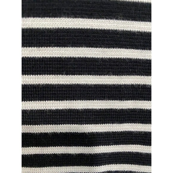 Madewell - Black & White knitted short sleeve dress women's size Medium - Picture 2 of 7